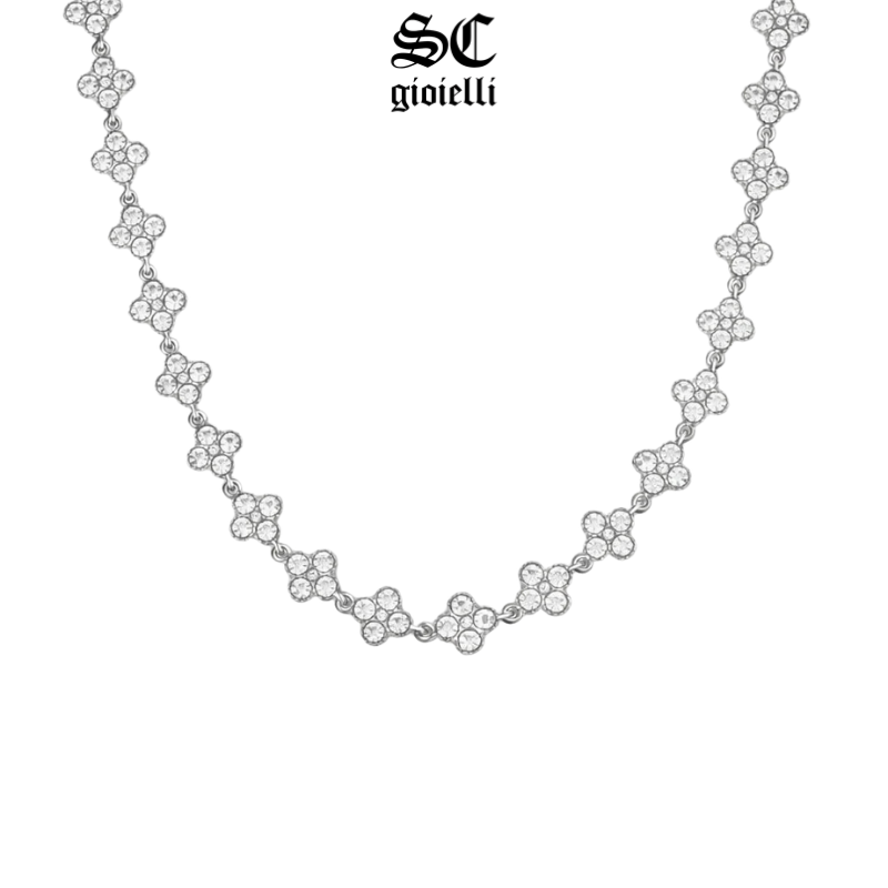 Collana "Angelic" Fiori acciao inox 316L - S&C™