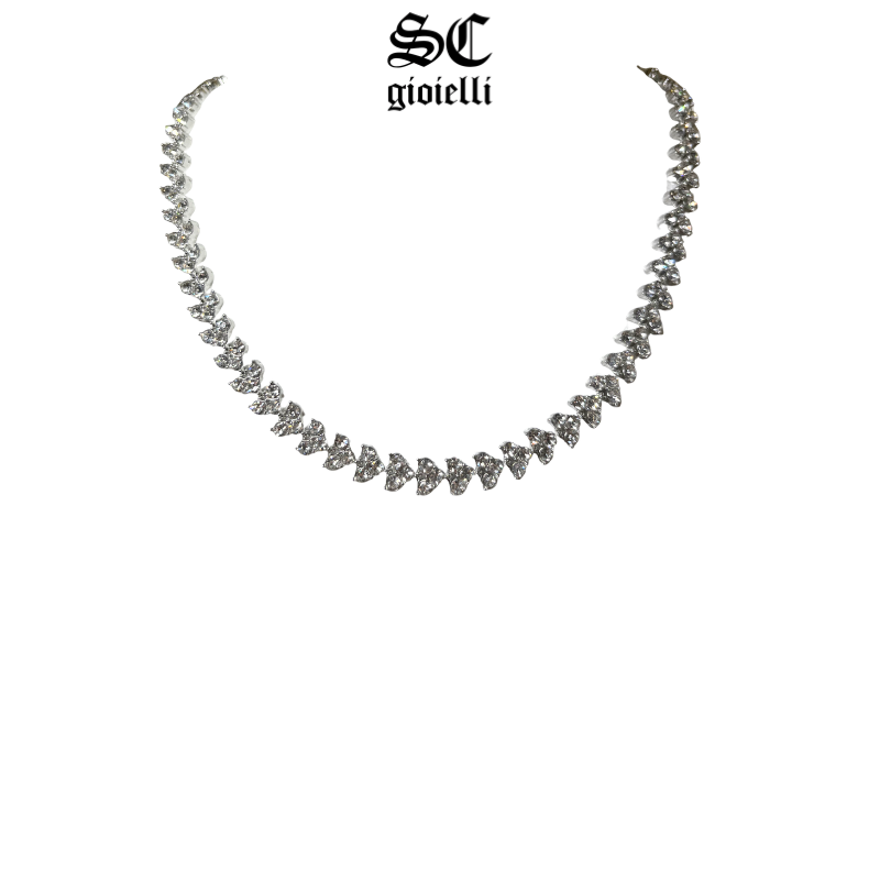 Collana "Angelic" Trifoglio acciao inox 316L - S&C™