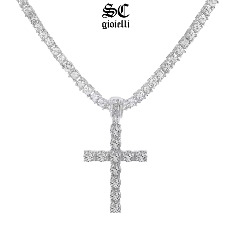 Collana Tennis + Croce - S&C™