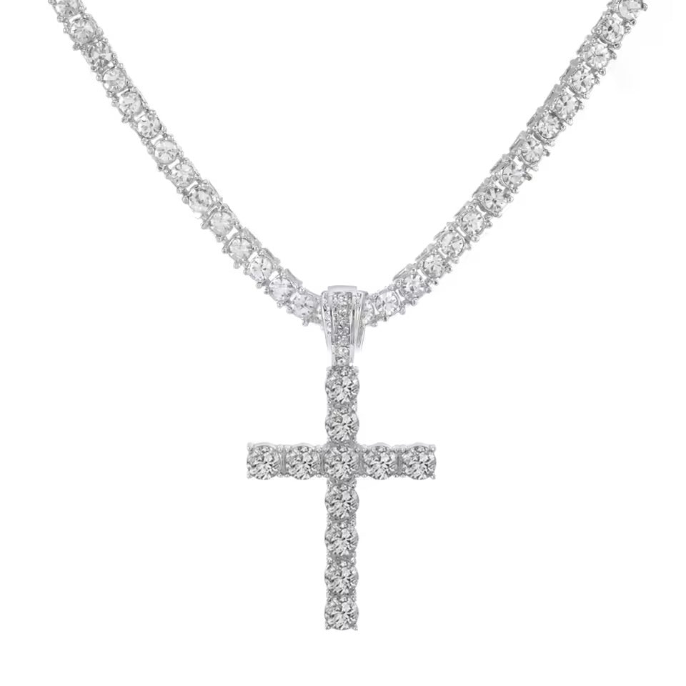 Collana Tennis + Croce - S&C™