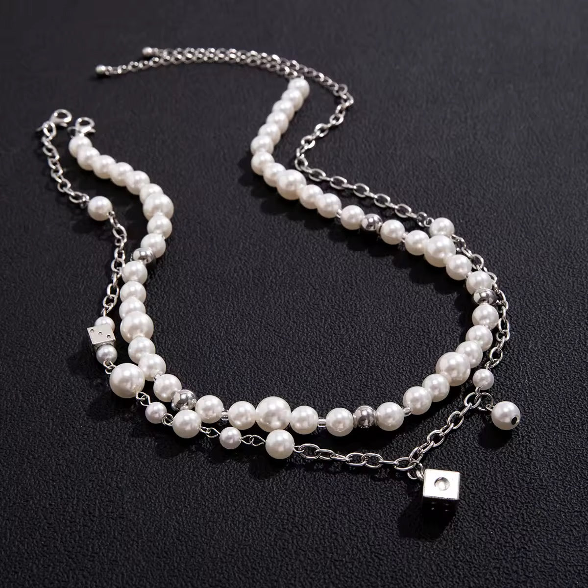 Collana Perle Argentate 8mm - S&C™