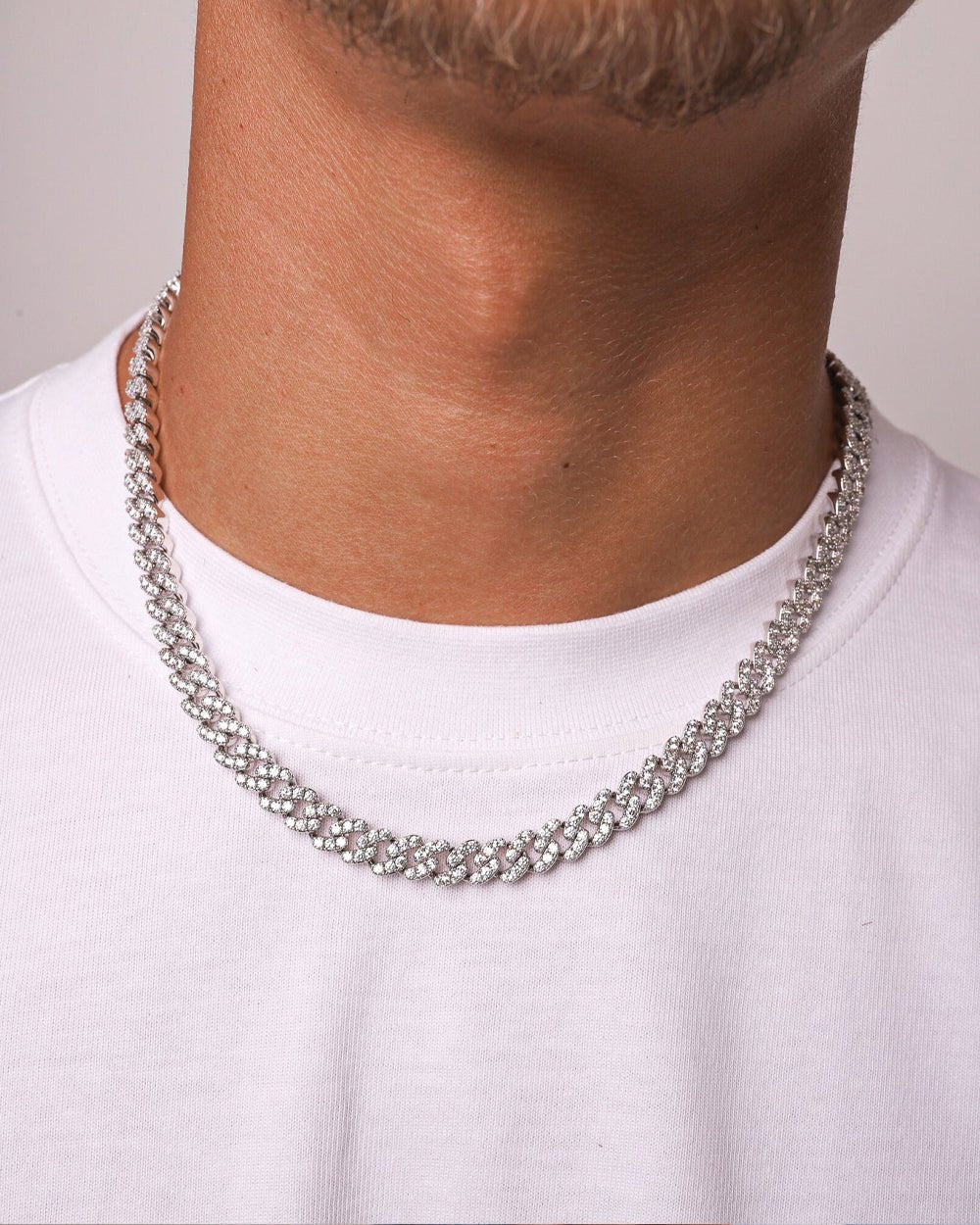 Collana Cubana Ice Moissanite 8mm - S&C™