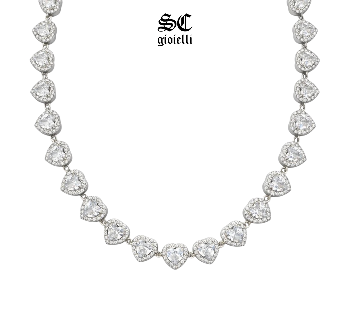 Collana Tennis "Angelic" Cuori - S&C™