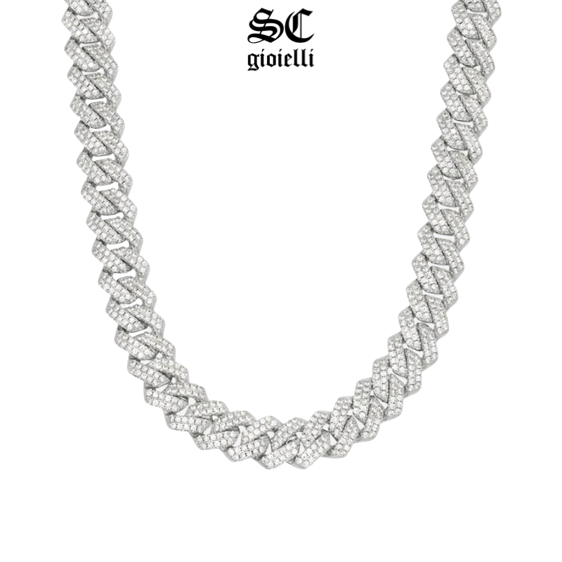 Collana Cubana Ice Acciaio Inox - S&C™