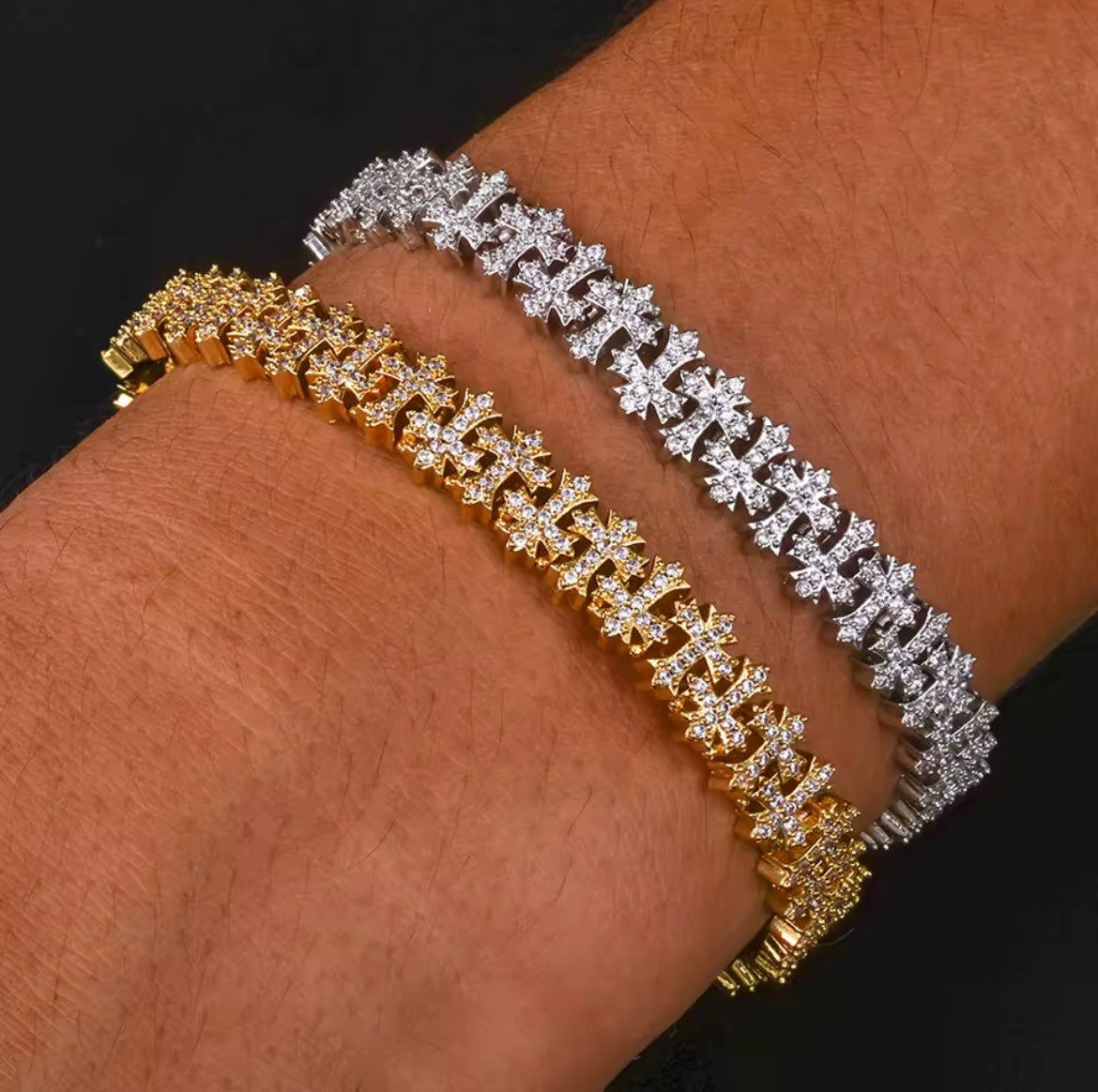 Bracciale Cross Pavè  - S&C™